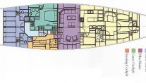 Luxury Charter Yacht Gitana - Layout